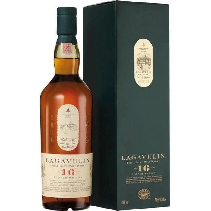 Lagavulin 16 años - Islay Single Malt Whisky - 43% - 70cl + estuche