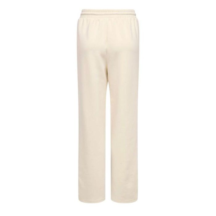 Pantalón Largo Deportivo Only Onlscarlett Wide Pant Swt Noos Beige Mujer 1