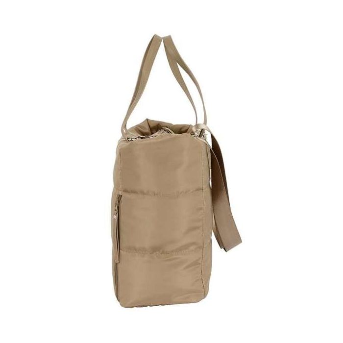 Safta Bolso con bolsillo para portátil 14,1'' Moos Cápsula acolchado Camel 54x31x17cm 1