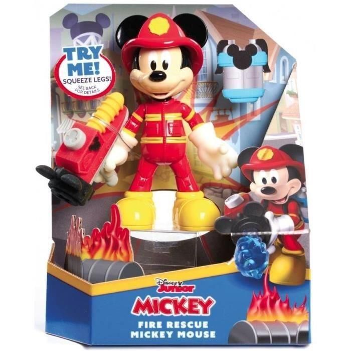 Disney - Mickey Fire Figurine 15 cm, articulado, juguete para niños de 3 años, MCC20 1