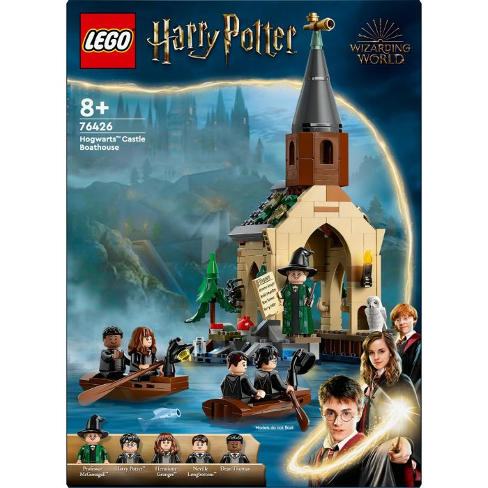 LEGO 76426 Harry Potter Cobertizo Castillo Hogwarts: La Piedra Filosofal - Set de Construcción con 7 Minifiguras y Botes 7 LEGO 76426 Harry Potter Cobertizo Castillo Hogwarts: La Piedra Filosofal - Set de Construcción con 7 Minifiguras y Botes 7