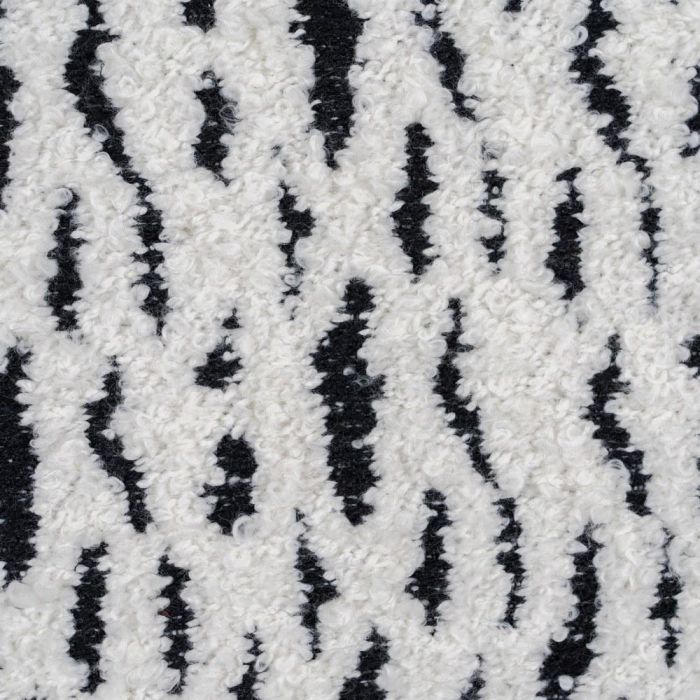 Cojín Blanco y Negro Algodón / Poliéster 40 X 60 cm