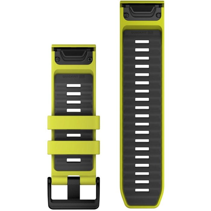 Garmin Ersatzarmband QuickFit 26mm Silikon Amp Yellow/Graphit 1