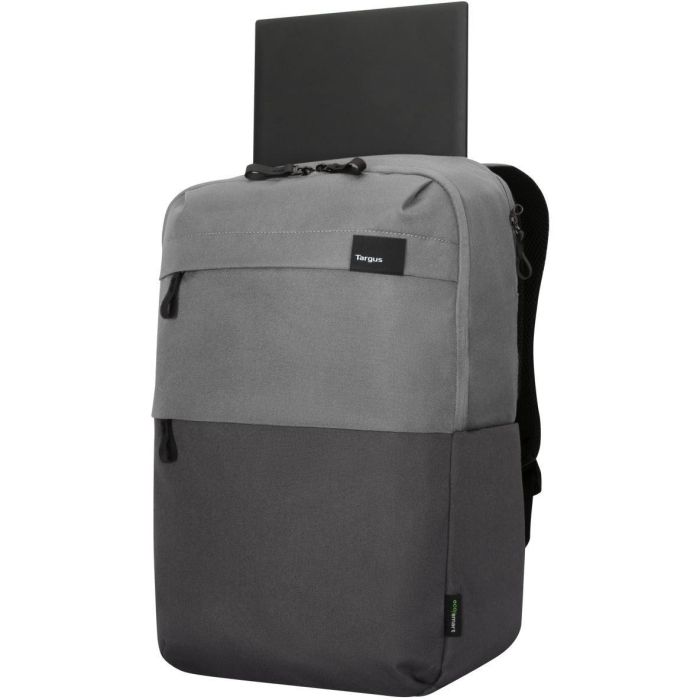Targus Sagano Mochila para Portátil 15.6" Negro, Gris con Múltiples Bolsillos, Material Reciclado y Protección contra Lluvia 7 Targus Sagano Mochila para Portátil 15.6" Negro, Gris con Múltiples Bolsillos, Material Reciclado y Protección contra Lluvia 7