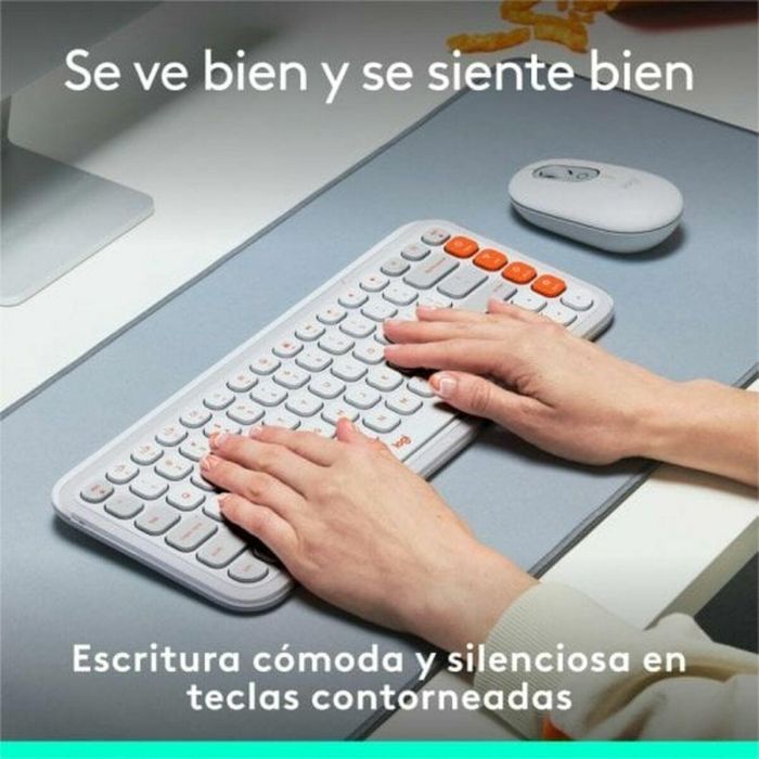 Logitech Teclado Inalámbrico Pop Keys Compacto, Multi-Dispositivo, Teclas Personalizables para Windows y Mac 20