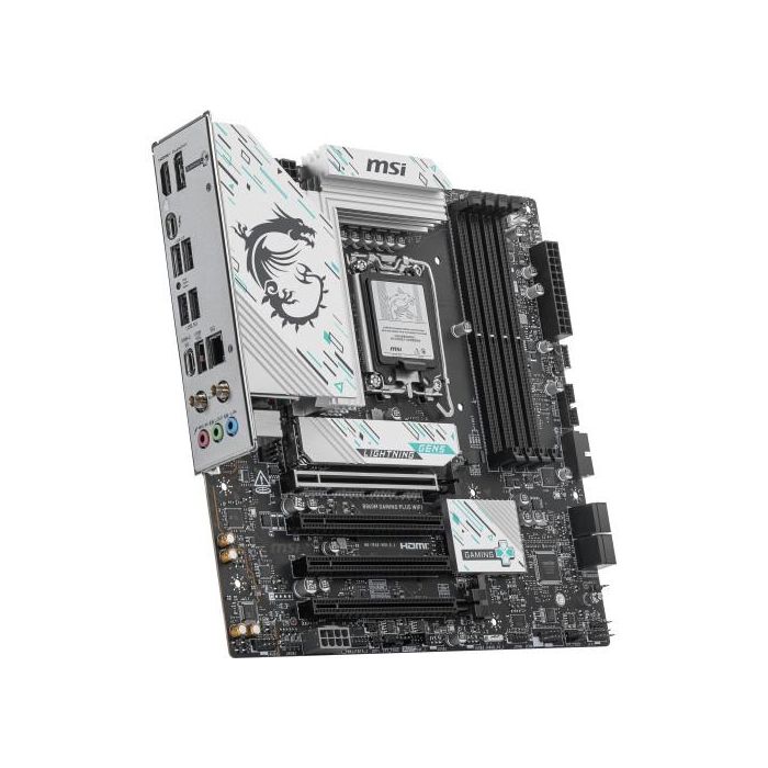 MSI 911-7E42-003 Placa Base B860M GAMING PLUS WiFi, Intel B860, 4 DDR5, WiFi 7, ATX