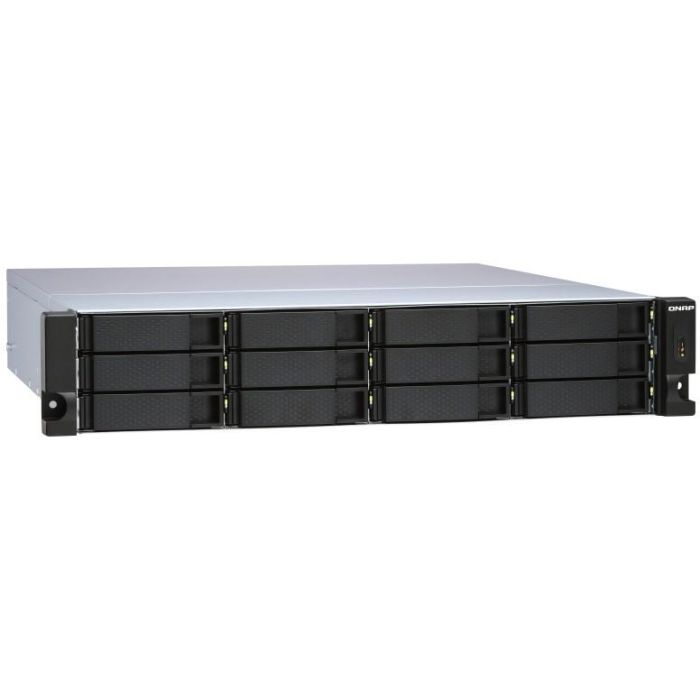 Qnap TL-R1200S-RP Unidad de Expansión JBOD 12 Bahías 2U Rack SATA 2.5/3.5" Fuente Redundante SAS 6Gb/s 5