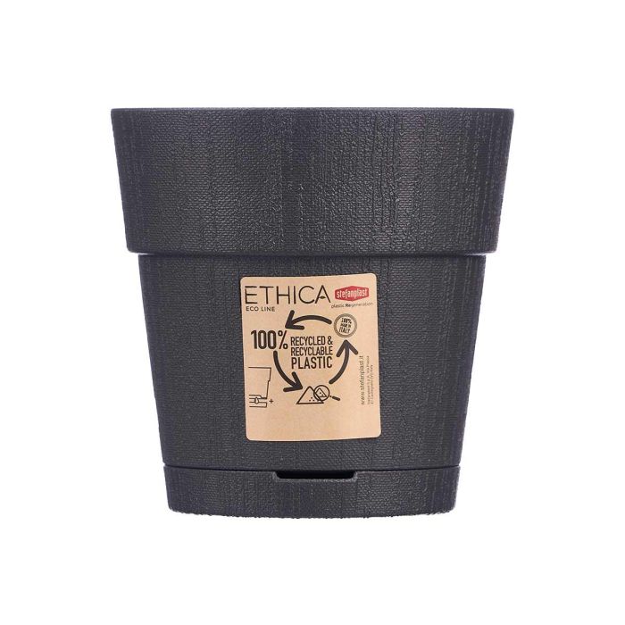Maceta Plastico 15 Cm Ethica Antracita Stefanplast (12 Unidades) 2 Maceta Plastico 15 Cm Ethica Antracita Stefanplast (12 Unidades) 2
