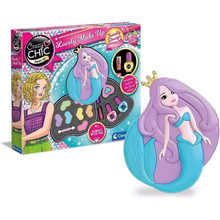 Clementoni 18642 Paleta de Maquillaje Sirene Crazy Chic 5