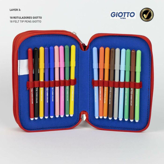 Plumier con accesorios giotto spiderman 12.5 x 6.5 x 19.5 cm 2 Plumier con accesorios giotto spiderman 12.5 x 6.5 x 19.5 cm 2