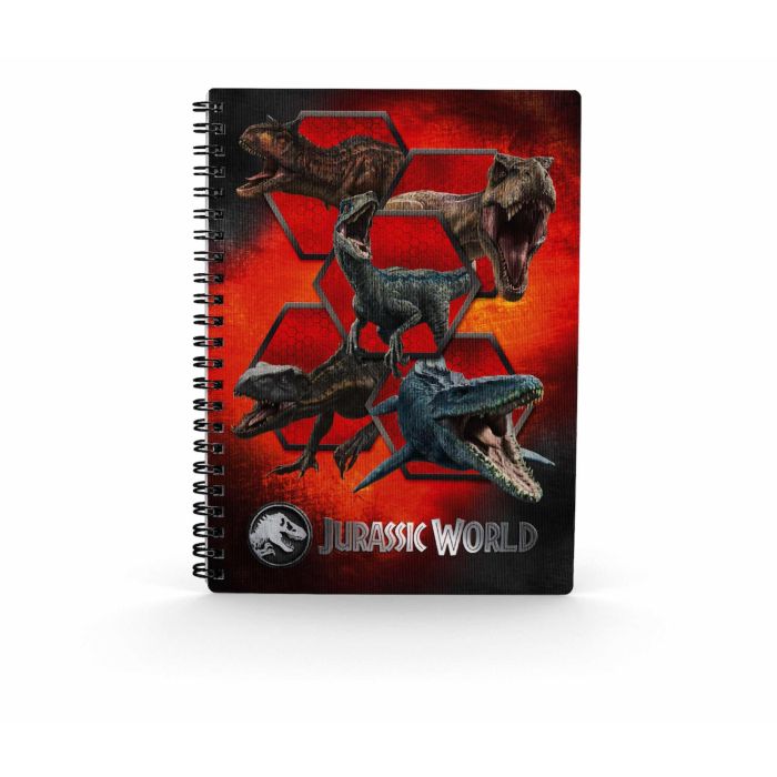 Sd toys Libreta Efecto 3D Carnivorous Jurassic World - Cuaderno A5 con licencia oficial
