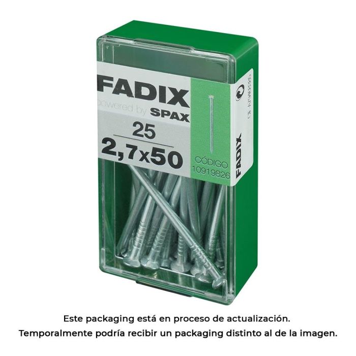 Fadix Clavo de Acero CP 2,7x50mm - Caja de 25 Unidades