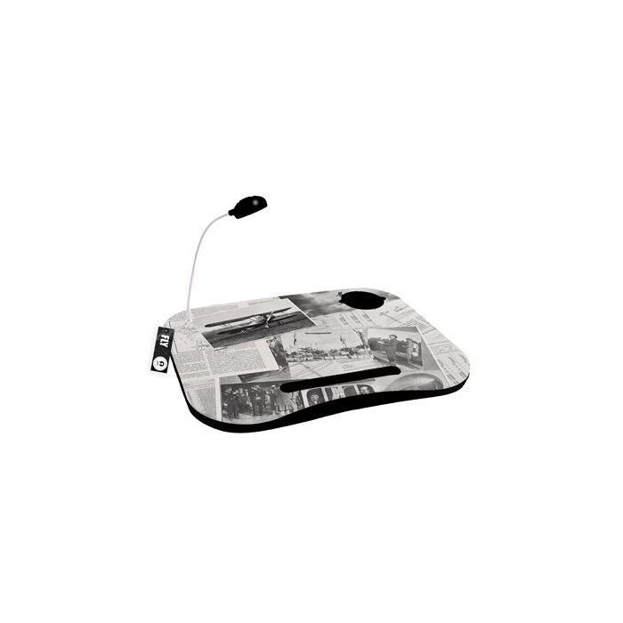 Bandeja Vintage DKD Home Decor Blanco Negro 38 x 7 x 48 cm