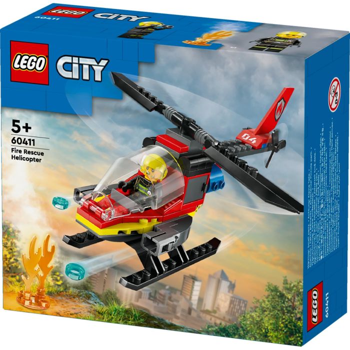 LEGO 60411 City Helicóptero de Rescate de Bomberos, Juego de Construcción, 85 piezas, para niños de 5+ años 9 LEGO 60411 City Helicóptero de Rescate de Bomberos, Juego de Construcción, 85 piezas, para niños de 5+ años 9