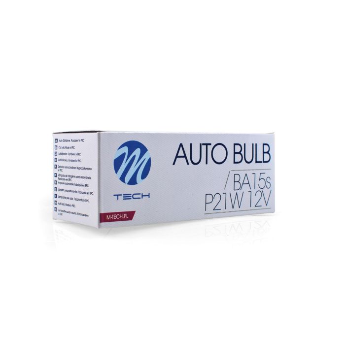 Lámpara M-Tech Ba15S 12 V-21 W S25 cLear | 10 Unidades MTECZ14 1