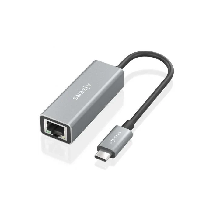 AISENS - CONVERSOR USB3.1 GEN1 USB-C A ETHERNET GIGABIT 10/100/1000 MBPS, GRIS, 15CM AISENS - CONVERSOR USB3.1 GEN1 USB-C A ETHERNET GIGABIT 10/100/1000 MBPS, GRIS, 15CM