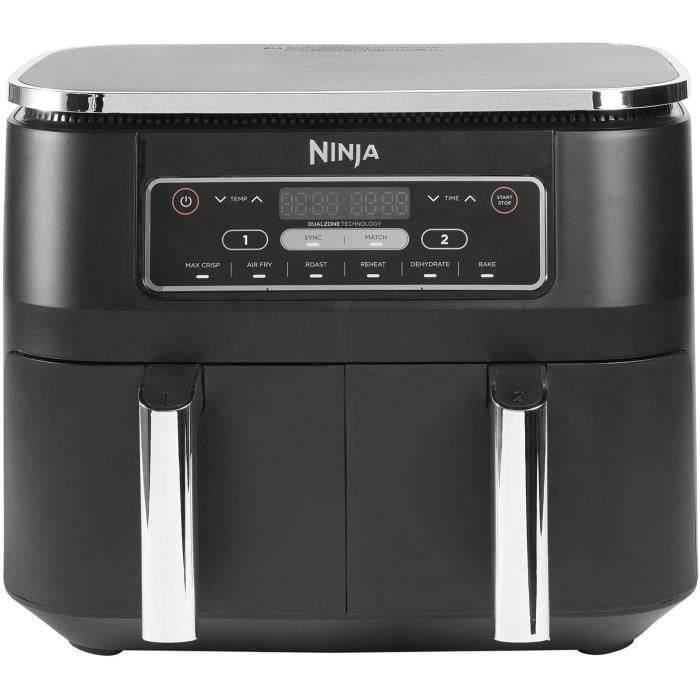 Freidora de Aire Ninja Foodi AF300EU 7.6L, 6 en 1 con Compartimento Doble, Max Crisp, Asar, Hornear, Deshidratar y Recalentar Freidora de Aire Ninja Foodi AF300EU 7.6L, 6 en 1 con Compartimento Doble, Max Crisp, Asar, Hornear, Deshidratar y Recalentar