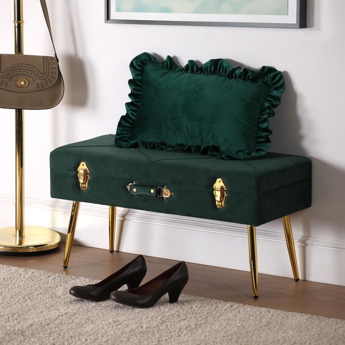 Pie De Cama Petto Verde Versa 42X80CM 1 Pie De Cama Petto Verde Versa 42X80CM 1