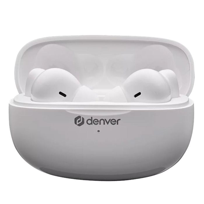 Denver TWE-49ENC Auriculares Bluetooth Inalámbricos Blancos con Estuche de Carga y Cancelación de Ruido 3 Denver TWE-49ENC Auriculares Bluetooth Inalámbricos Blancos con Estuche de Carga y Cancelación de Ruido 3