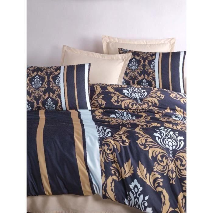 Juego de Cama ASI8684282835097 - 1 Funda Nórdica 220x240 cm + 2 Fundas Almohada 60x60 cm - 100% Poliéster Microsatín Azul 3
