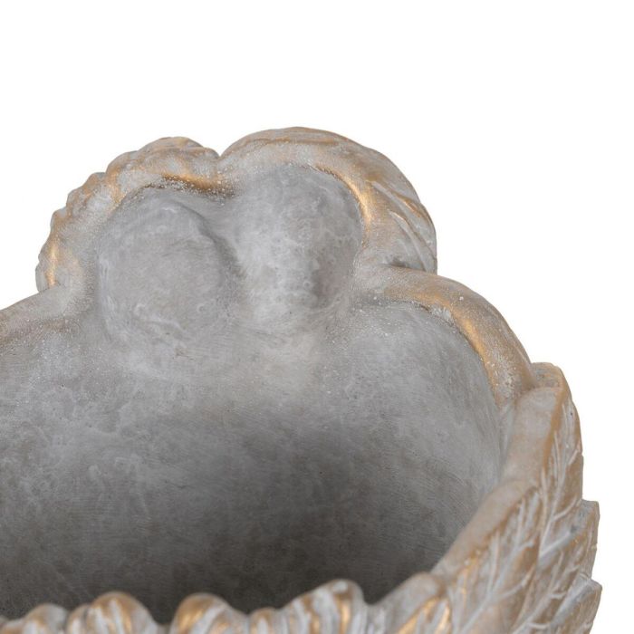 Macetero Gris Cemento Cara 22 x 17 x 24 cm 4 Macetero Gris Cemento Cara 22 x 17 x 24 cm 4