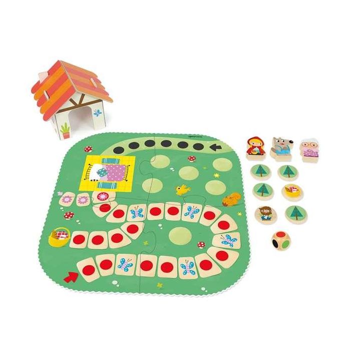 Goula Juego Caperucita Roja de Madera ¡Ayuda a Caperucita a Llegar a Casa de la Abuelita! para Niños a partir de 2 Años 2