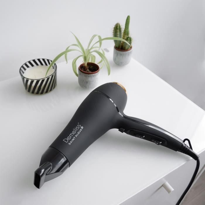 Saint Algue Demeliss ULTRA 2200 Secador de Pelo Turmalina Iónica DC 2200W con Concentrador, 2 Velocidades, 3 Temperaturas y Aire Frío 3 Saint Algue Demeliss ULTRA 2200 Secador de Pelo Turmalina Iónica DC 2200W con Concentrador, 2 Velocidades, 3 Temperaturas y Aire Frío 3