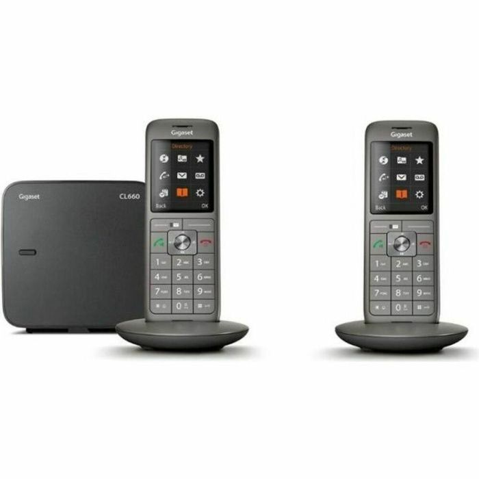 Gigaset CL 660 Duo Teléfono Fijo Inalámbrico Antracita Pantalla Color 2.4" Directorio 400 Contactos Diseñado en Alemania