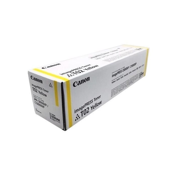 Canon 8532B001 Tóner T02 Amarillo hasta 43.000 páginas para ImagePress C8000, ImagePress C10000