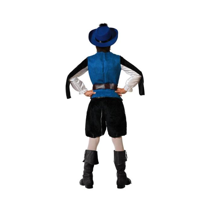 Disfraz Mosquetero Medieval Azul Niño 10-12 Años 2 Disfraz Mosquetero Medieval Azul Niño 10-12 Años 2