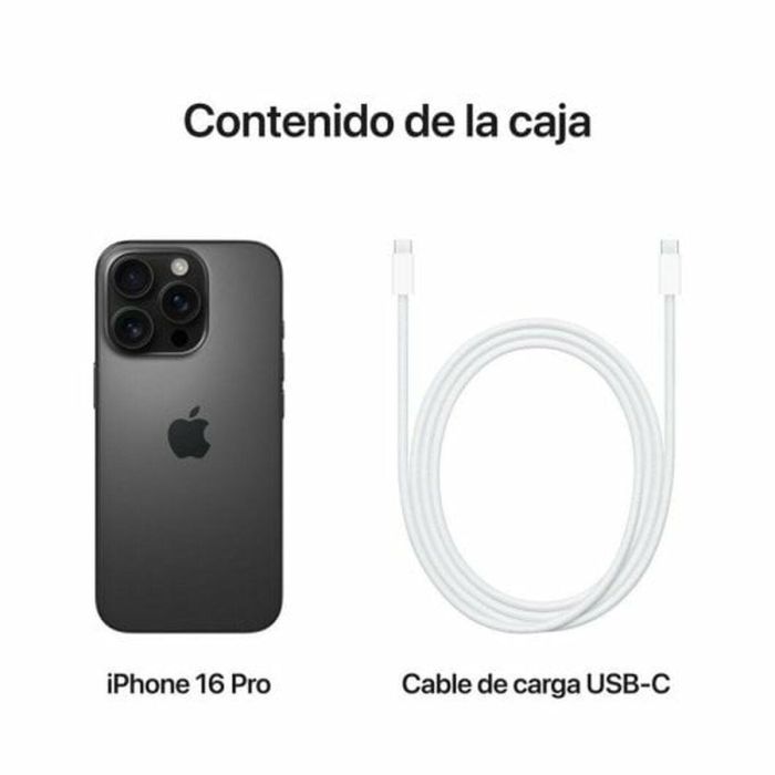 Smartphone Apple iPhone 16 Pro 1TB/ 6.3"/ 5G/ Titanio Negro 1