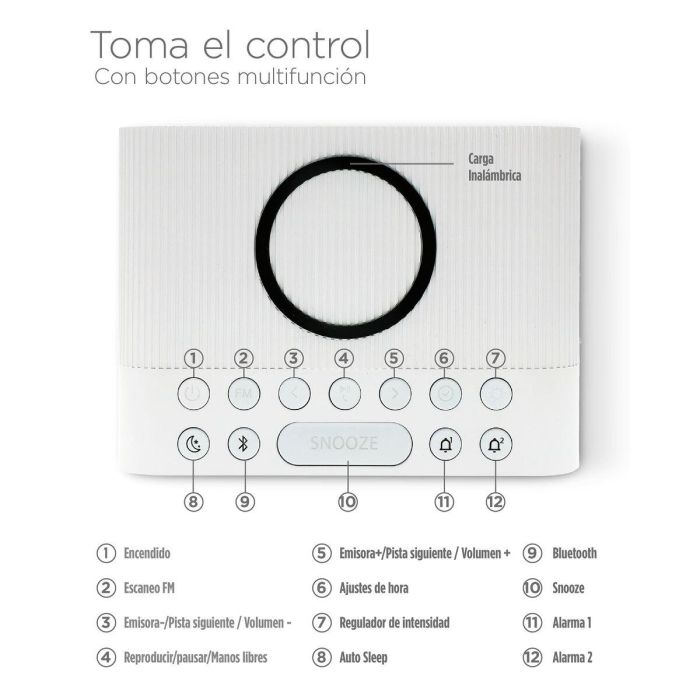Radio Despertador KSIX 10W 6 Radio Despertador KSIX 10W 6