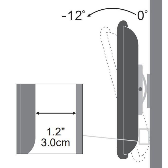 Techly Tilt Wall Support, 13-30", max 15 kg, VESA 100x100, black 6 Techly Tilt Wall Support, 13-30", max 15 kg, VESA 100x100, black 6