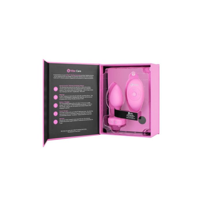 Vibrador B-Vibe Heart Rosa 3 Vibrador B-Vibe Heart Rosa 3