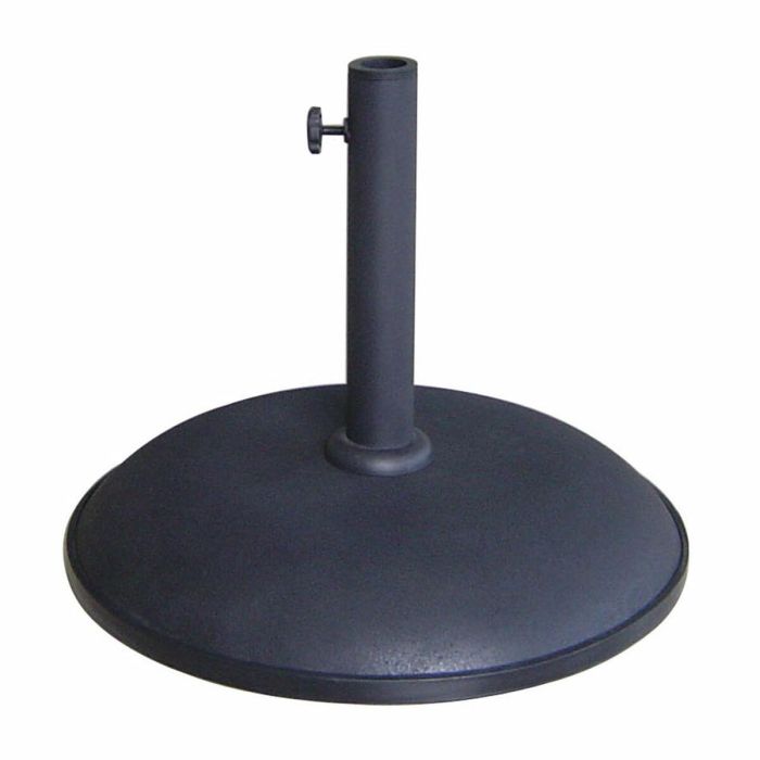 Marbueno Base Sombrilla Redonda Cemento 45x36 cm 20KG Negro Jardin, Piscina y Terraza 10450