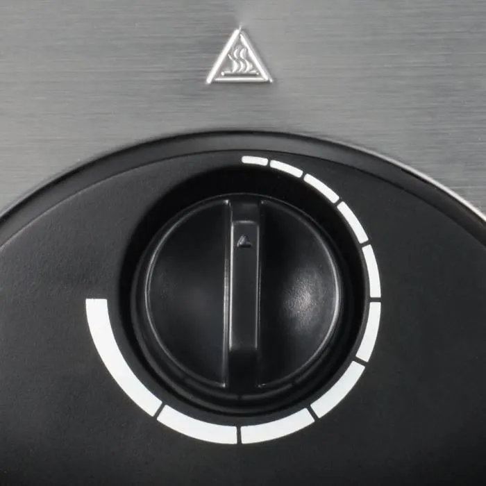 Severin WA2103 Plancha para Gofres con Forma de Corazón, Termostato Ajustable y Revestimiento Antiadherente - Negro / Acero Inoxidable 3