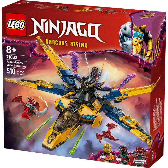 LEGO 71833 Ninjago El Renacer de los Dragones: Super Jet de la Tormenta de Ras y Arin - Set de Construcción con Dron y Minifiguras 10 LEGO 71833 Ninjago El Renacer de los Dragones: Super Jet de la Tormenta de Ras y Arin - Set de Construcción con Dron y Minifiguras 10