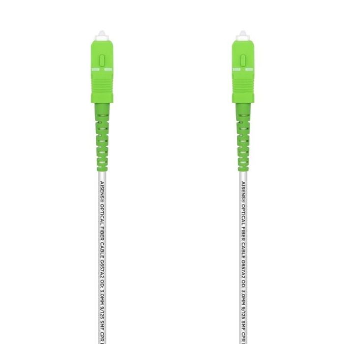 Aisens Cable Fibra Óptica Latiguillo G657A2 3.0 9-125 Smf Simplex Cpr Dca Lszh,Sc-Apc-Sc-Apc, Blanco 1.0M Aisens Cable Fibra Óptica Latiguillo G657A2 3.0 9-125 Smf Simplex Cpr Dca Lszh,Sc-Apc-Sc-Apc, Blanco 1.0M