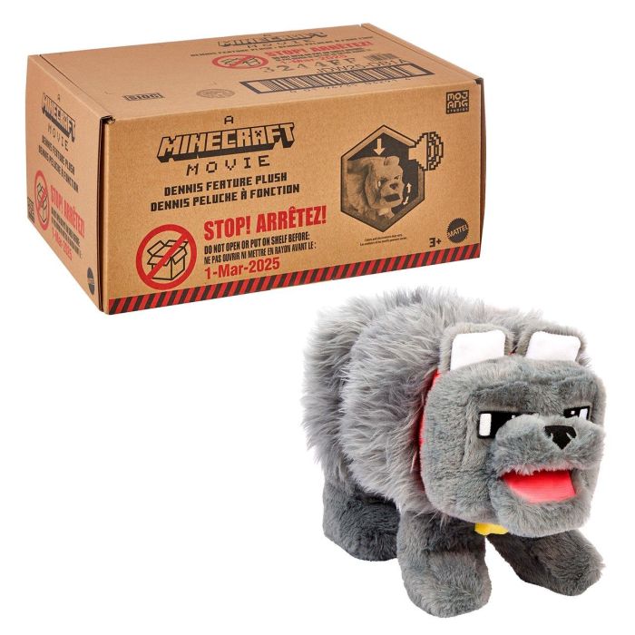 Peluche Dennis El Lobo Minecraft Jkb90 Mattel 3
