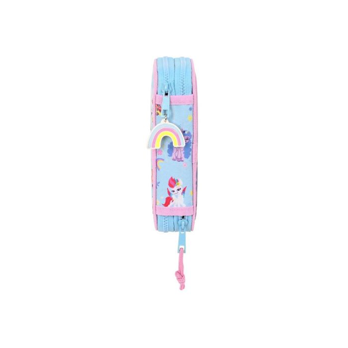 Plumier Doble My Little Pony Wild & free Azul Rosa 12.5 x 19.5 x 4 cm (28 piezas) 4