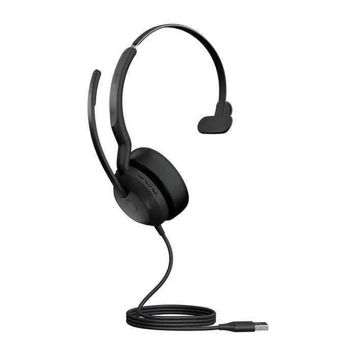 Jabra Evolve2 50 USB-A UC Monoauriculares para Oficina y Llamadas, Negro 1