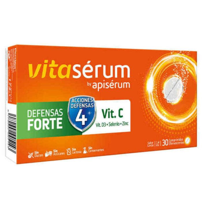 Apisérum Vitaserum Defensas Forte Vitamina C 30 comprimidos Apisérum Vitaserum Defensas Forte Vitamina C 30 comprimidos