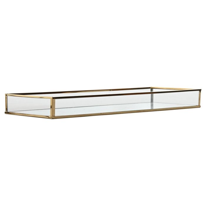 Bandeja Decoracion Moderno DKD Home Decor Dorado Blanco 15 x 4 x 42 cm Set de 2 1 Bandeja Decoracion Moderno DKD Home Decor Dorado Blanco 15 x 4 x 42 cm Set de 2 1