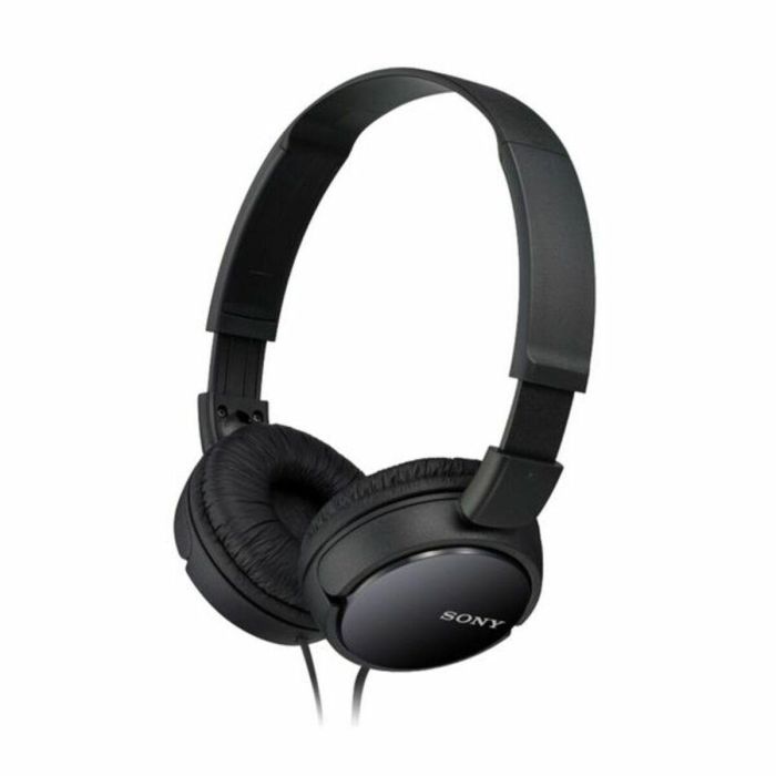 Sony MDR-ZX110B Auriculares de Diadema Plegables Jack 3.5 Negros, Sonido Dinámico 30mm, Almohadillas Acolchadas, Cerrados