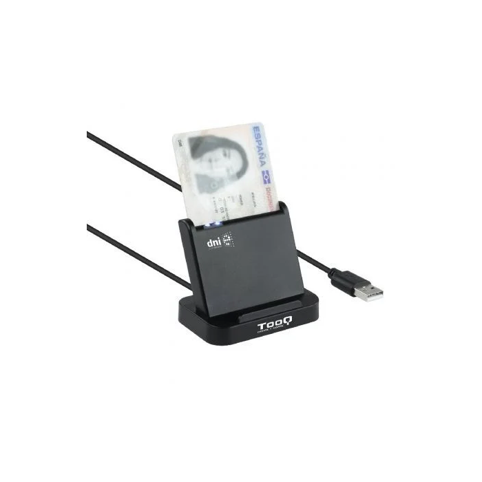 TooQ Lector DNI TQR-220B Lector Tarjetas Inteligentes DNIe USB 2.0 Negro Compatible PC MAC TooQ Lector DNI TQR-220B Lector Tarjetas Inteligentes DNIe USB 2.0 Negro Compatible PC MAC