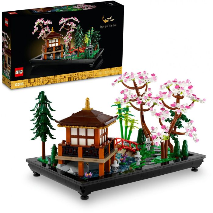 LEGO 10315 Icons El Jardín Tranquilo, Kit de Jardinería Botánica Zen para Adultos, Regalo 13