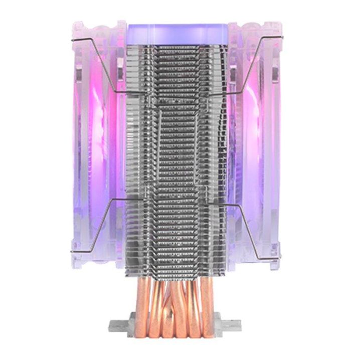 Mars Gaming MCPU66 Ventilador con Disipador CPU Doble 12cm ARGB TDP 220W 3