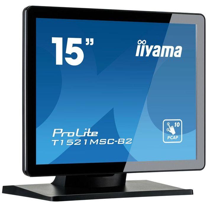 Monitor Iiyama 15" Pcap Bezel Free Front, 10P Touch, 1024X768, Speakers, Vga, Hdmi, 325Cd/M², Usb Interface, External Power Adapter, Multitouch With Supported Os (T1521MSC-B2) 4 Monitor Iiyama 15" Pcap Bezel Free Front, 10P Touch, 1024X768, Speakers, Vga, Hdmi, 325Cd/M², Usb Interface, External Power Adapter, Multitouch With Supported Os (T1521MSC-B2) 4
