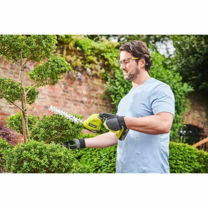 Ryobi RYO4892210218063 Tijera Cortasetos Escultor de Plantas 18V + Batería 2.0 Ah, Cargador 1.5 A y Estuche 2