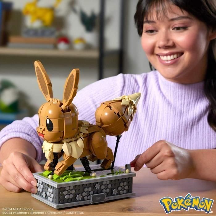 MEGA-Pokémon-Eevee in Motion-Building caja 1.381 piezas HTH71 1 MEGA-Pokémon-Eevee in Motion-Building caja 1.381 piezas HTH71 1